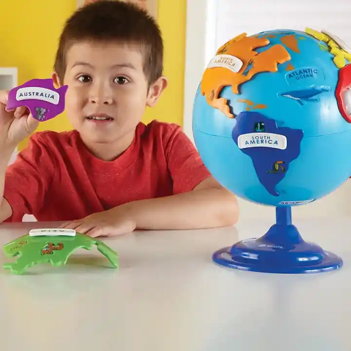 Globo Terráqueo Niños Rompecabezas 3d Didáctico