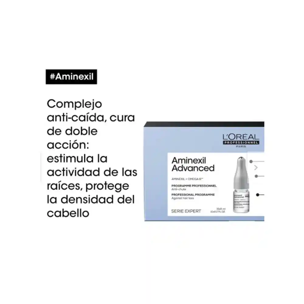 Serie Expert Ampolletas Control Caida Cabello Aminexil Advanced10X6Ml Loreal