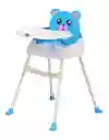 Silla De Comer De Bebe Osito 4 En-azul