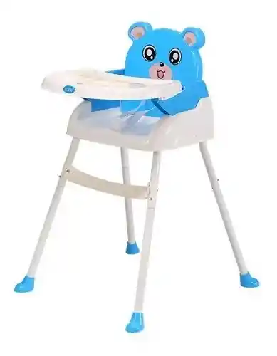 Silla De Comer De Bebe Osito 4 En-azul