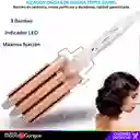 Pinza Onduladora Rizadora Para Cabello Bucle 3 Tubos Sirena