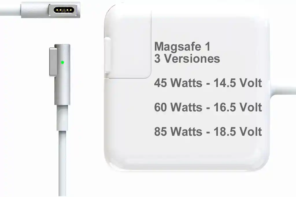 Macbook Cargador Para Computador Portatil16,5Volt/ 60Watts (Magsafe 1) Genericos