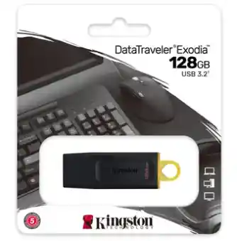 Kingston Memoria Usb 128 Gb 3.2Exodia Tapa