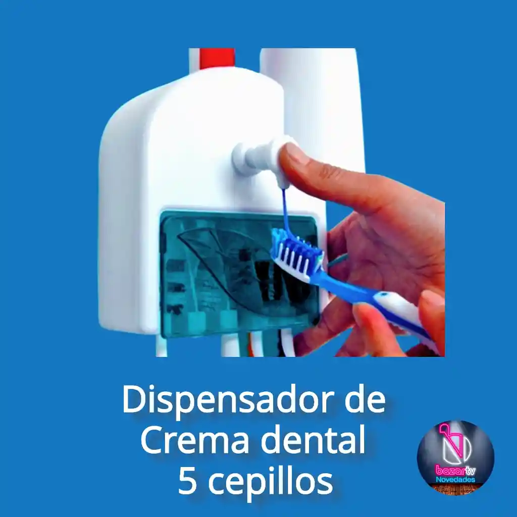 Dispensador De Crema Dental 5 Cepillos