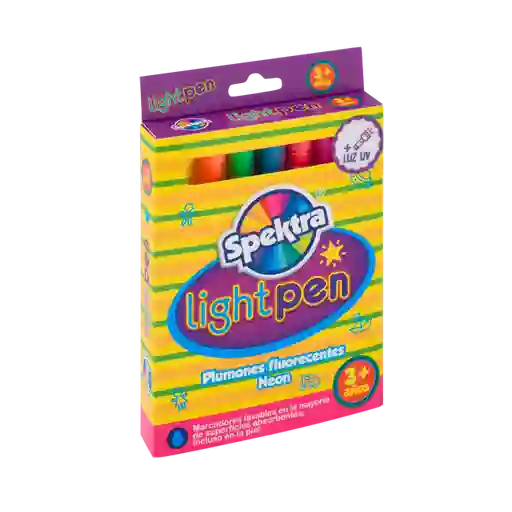 Marcadores Plumones Lavables Con Luz Uv Niños Niñas Adultos