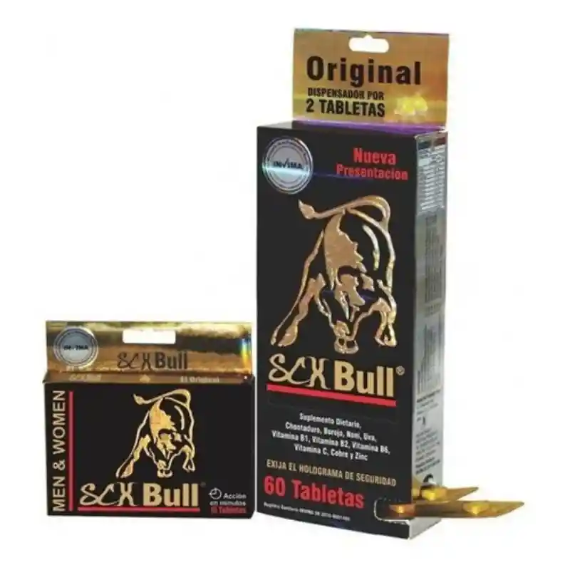 Sex Bull Potencializador Sexual 2 Unidades Rappi 