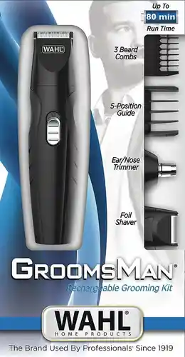 Wahl Maquina Groons Man Recargable Kit Multiusos Personal