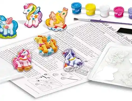 Kit Para Pintar Y Moldear Unicornios Broche Pin Manualidades Niñas