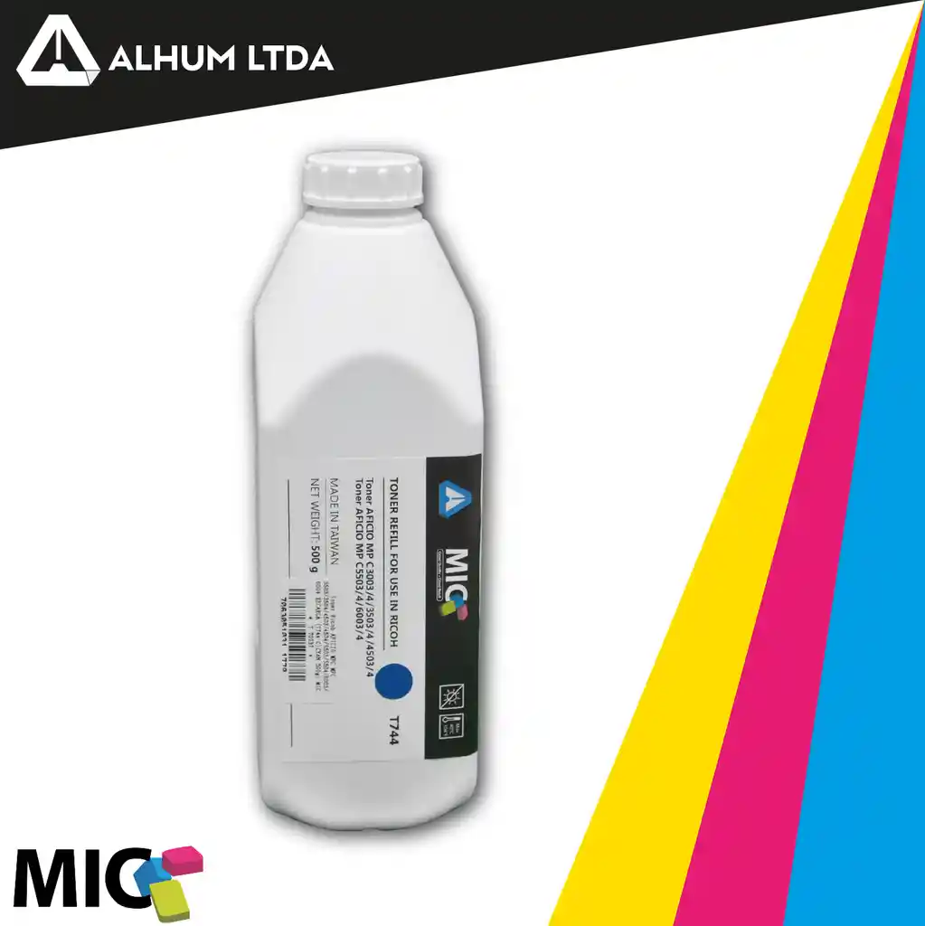 Toner Ricoh Mpc3003 3503 4503 6003 6004 Cian Recarga 500gr Mic