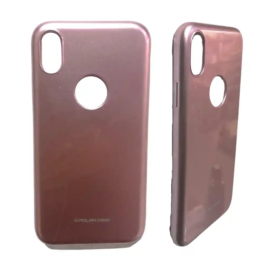 Funda Estuche Silicona Flexible Rosa Metalizado Para Iphone Xr