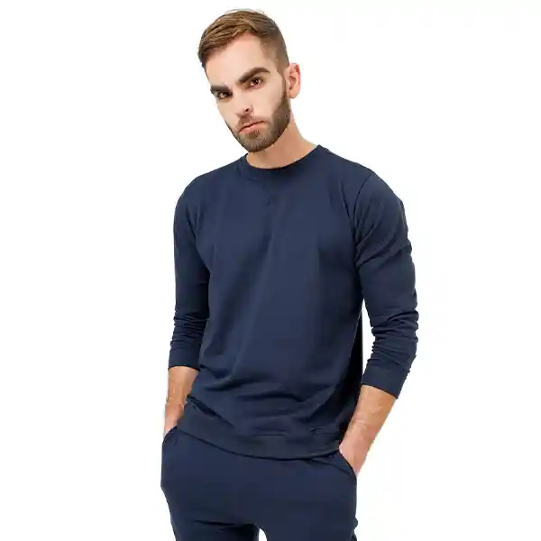 Buzo Hombre Sierra Nevada Talla S Azul Oscuro