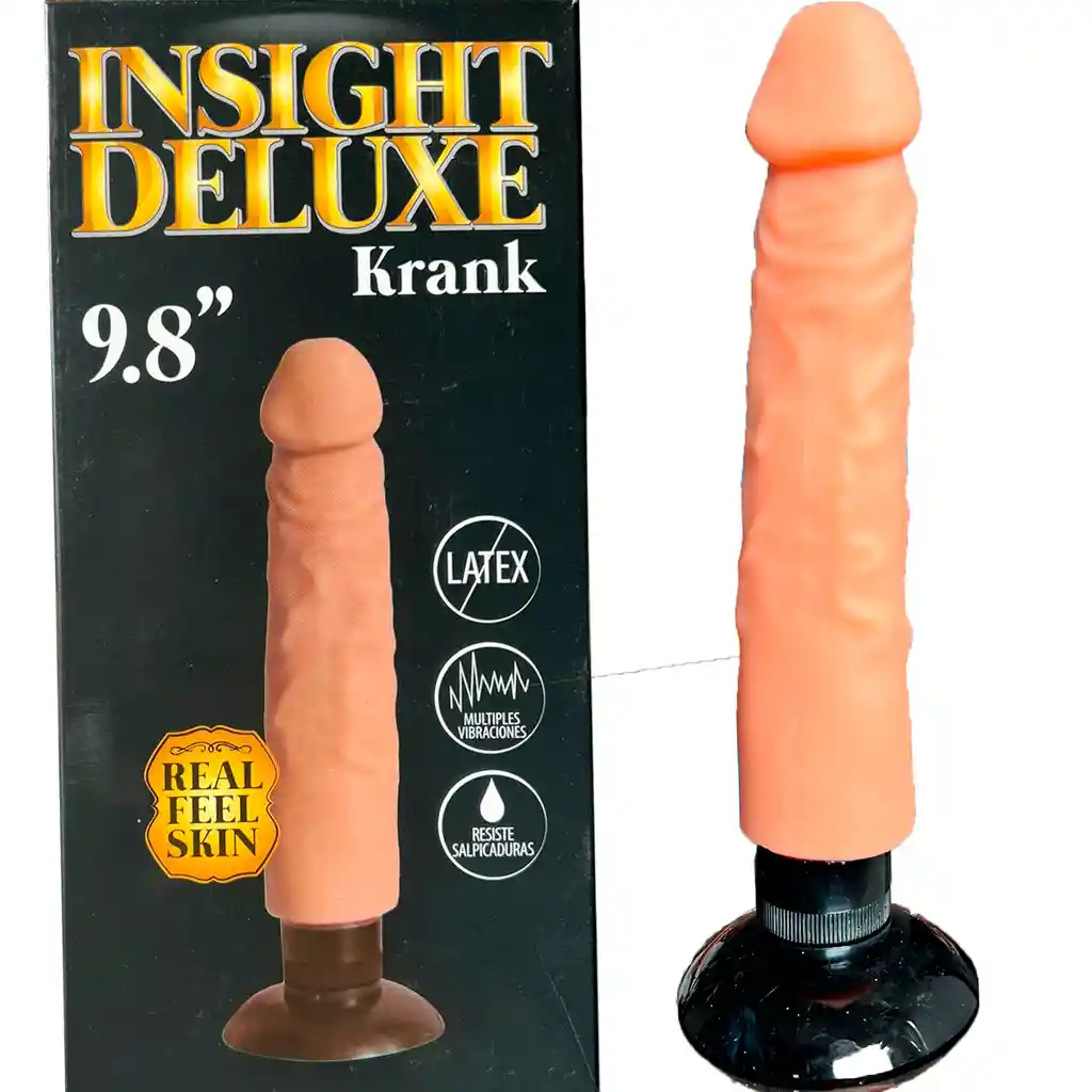 Dildo 25cm Vibrador Con Chupa Insight Deluxe Krank