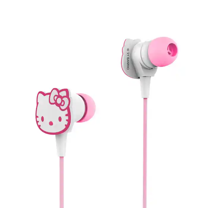 Audífonos In Ear Hello Kitty Hka-e35 Alámbricos.