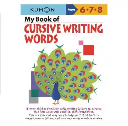 Libro Kumon Letra Cursiva En Inglés Didáctico Niños