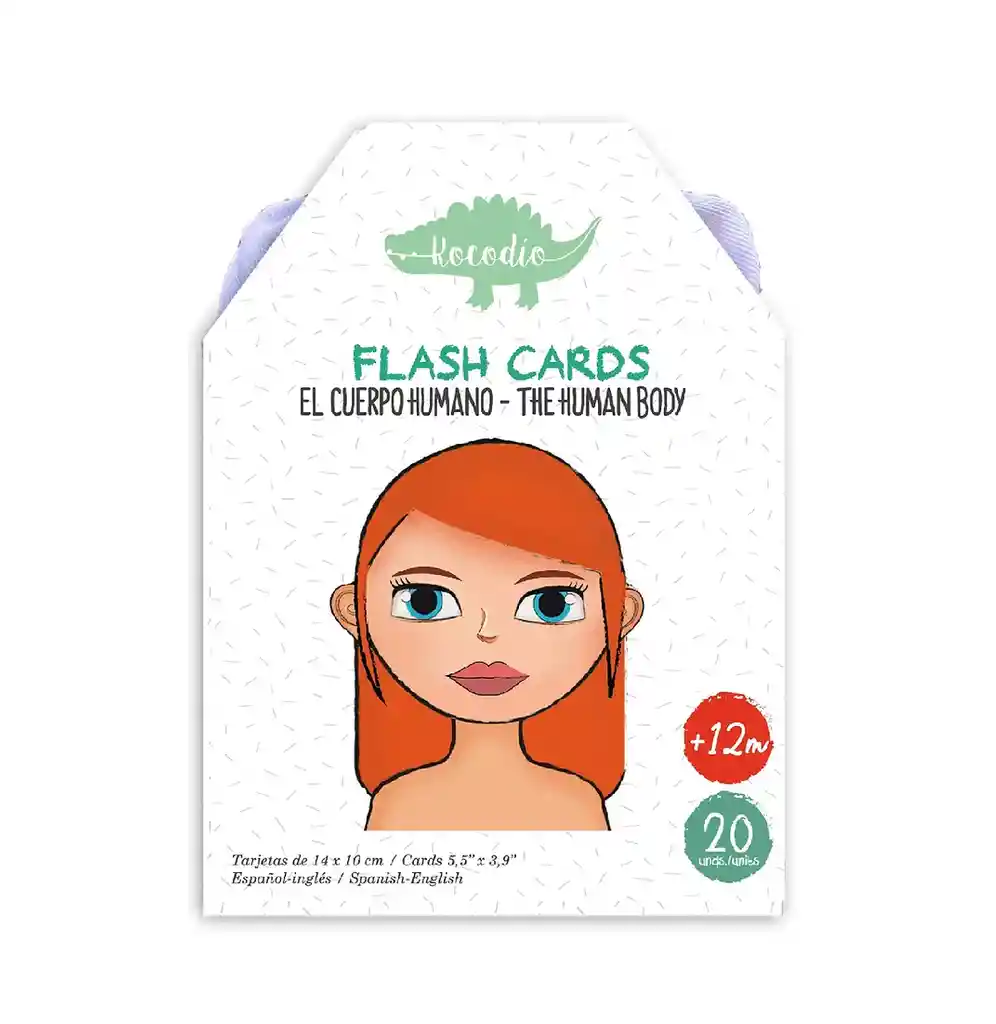 Kocodio Flash Cards Cuerpo Humano Tarjetas Didácticas Niños