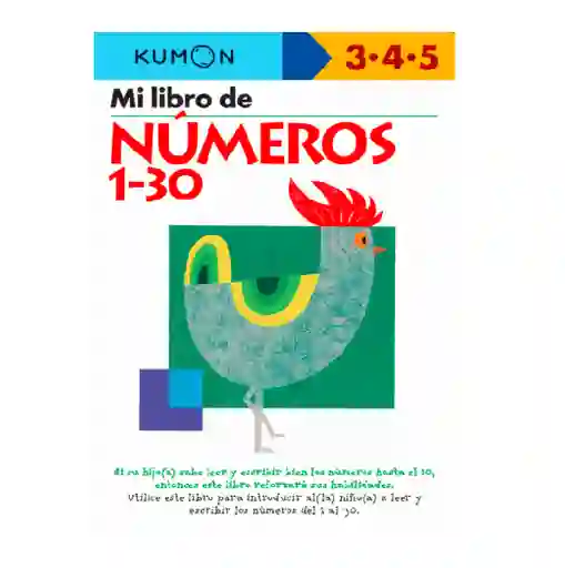Libro Infantil Kumon Matemáticas Números Del 1 Al 30