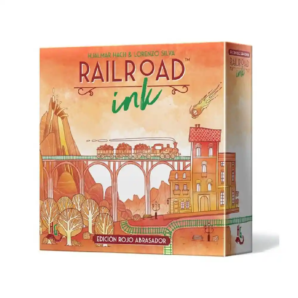 Juego De Mesa Rail Road Ink Edicion Rojo Abrasador