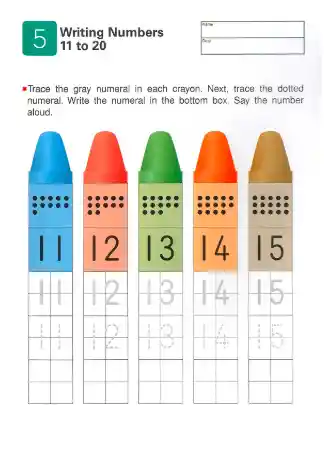 Libro Kumon Matemáticas Niños Número 1 Al 120 Inglés