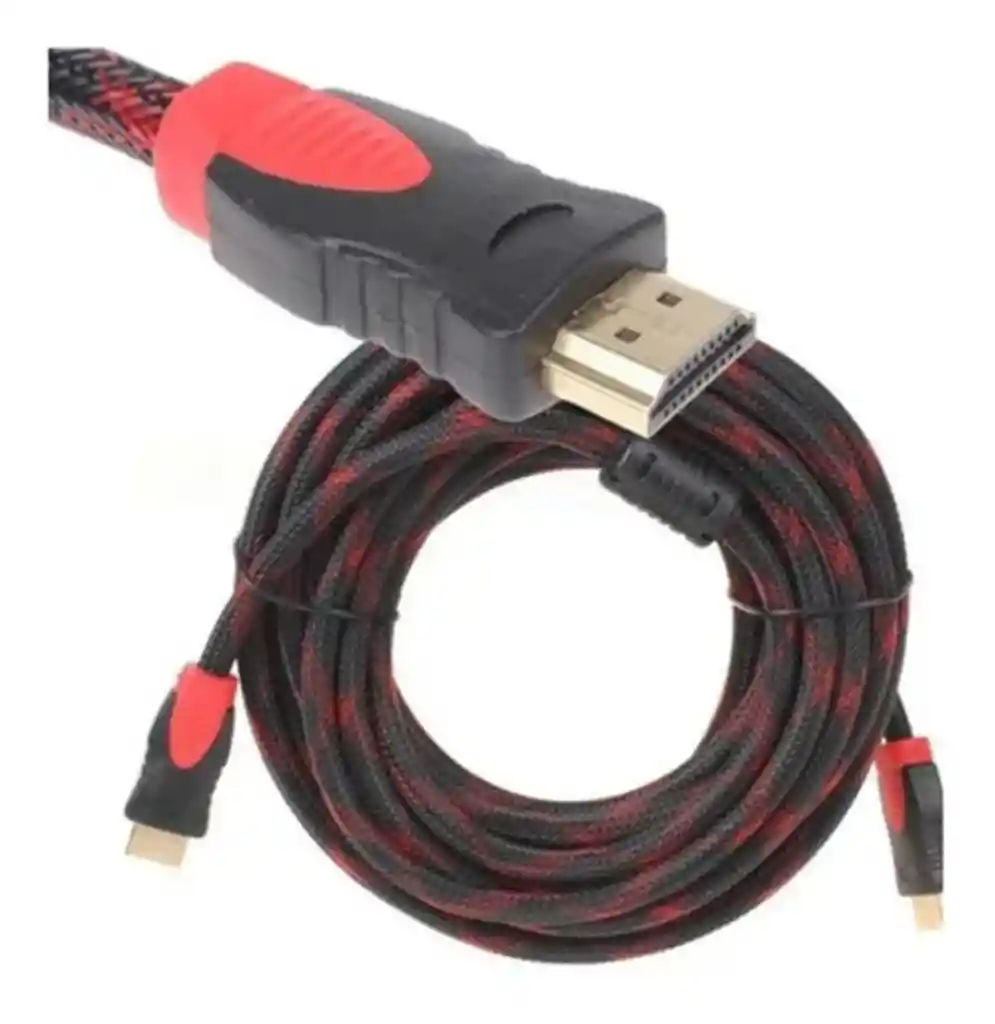 Cable Hdmi 5 Metros Doble Filtro Mallado Punta Dorada