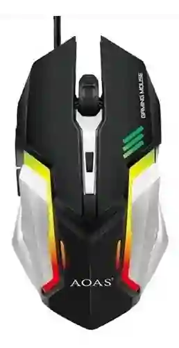 Mouse Gamer Aoas K100, Retroiluminado, Usb