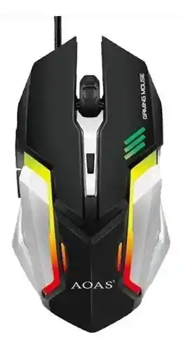 Mouse Gamer Aoas K100, Retroiluminado, Usb