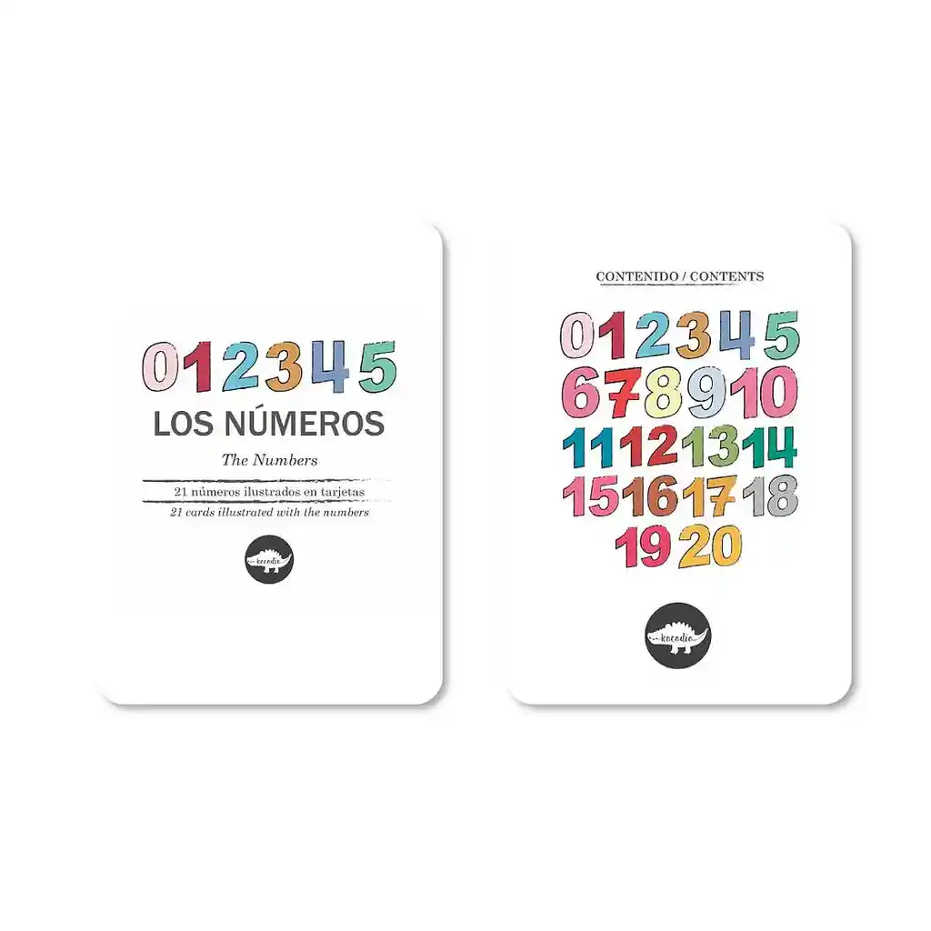 Kocodio Flash Cards Los Números Tarjetas Didácticas Niños