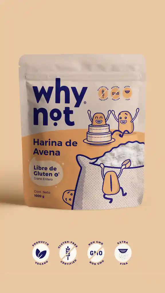 Why Not Harina De Avena 1kg