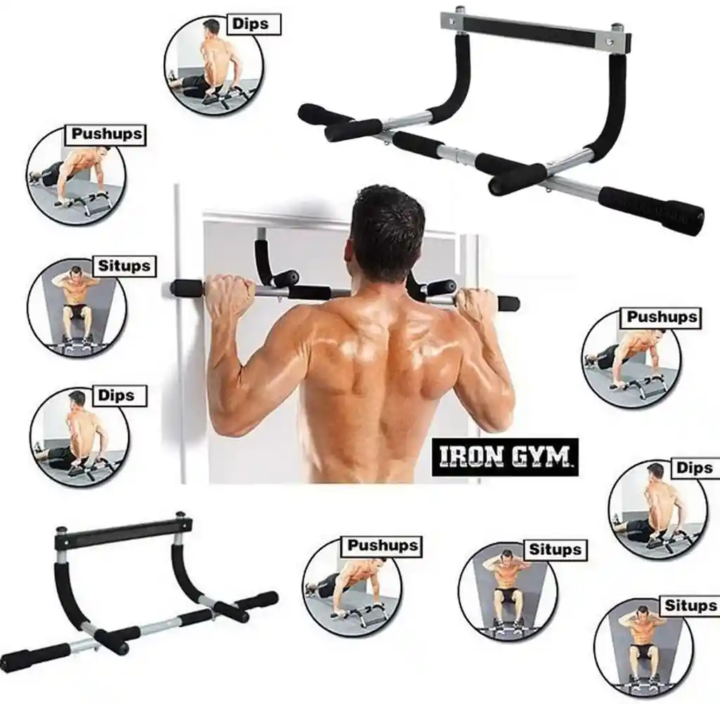 Barra Para Dominadas Marco De Puerta Iron Gym Abdominales