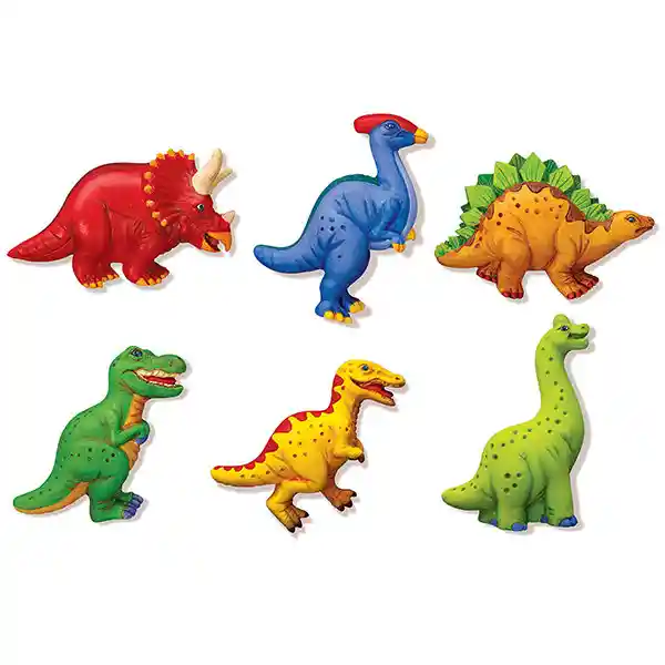 Set De Arte Niños Moldea Y Pinta Dinosaurios