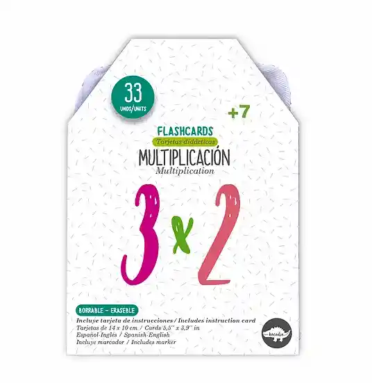 Multiplicación Flashcards Kocodio Borrables Cartas Didácticas