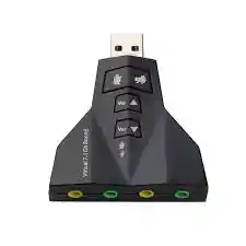 Tarjeta De Sonido Externa Usb 7.1 Virtual 3d, Dual Audio/mic