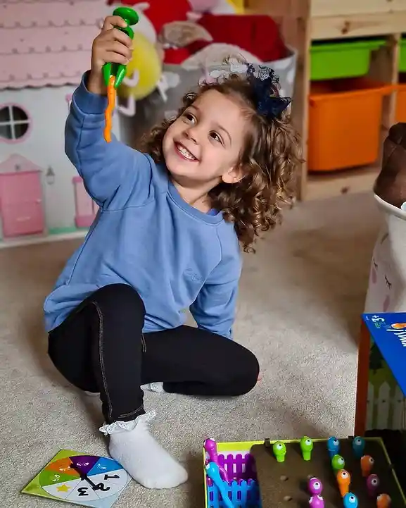 Juego De Mesa Motricidad Fina Colores Y Números Para Niños