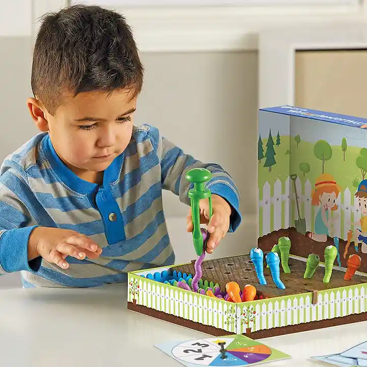 Juego De Mesa Motricidad Fina Colores Y Números Para Niños