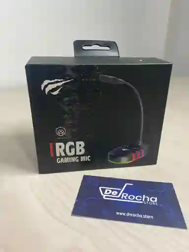 Rgb Microfono Gamer Mesa Retroiluminadocable Usb