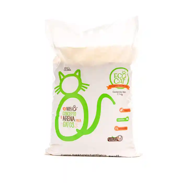 Arena Para Gatos Cama Sanitaria Ecológica 7.7 Kg - Ecocat