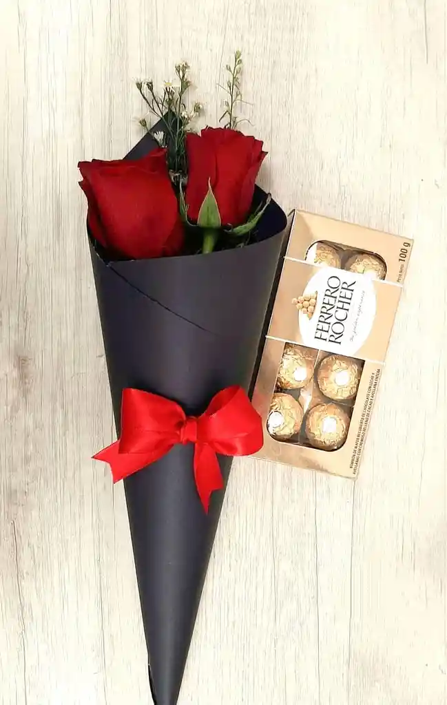 Rosas Con Chocolate