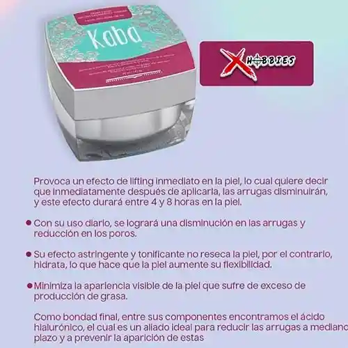 KABA Crema Facial Anti Envejecimiento Y Tensora 50Ml