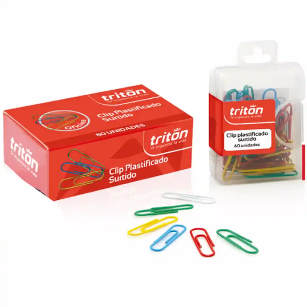 Triton Clip Plastificado Colores