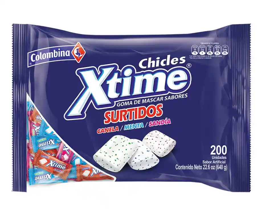 X-Time Chiclesurtido X 200Und