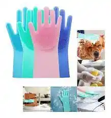 Guantes Magicos Silicona Para Lavar Platos Mascotas Autos