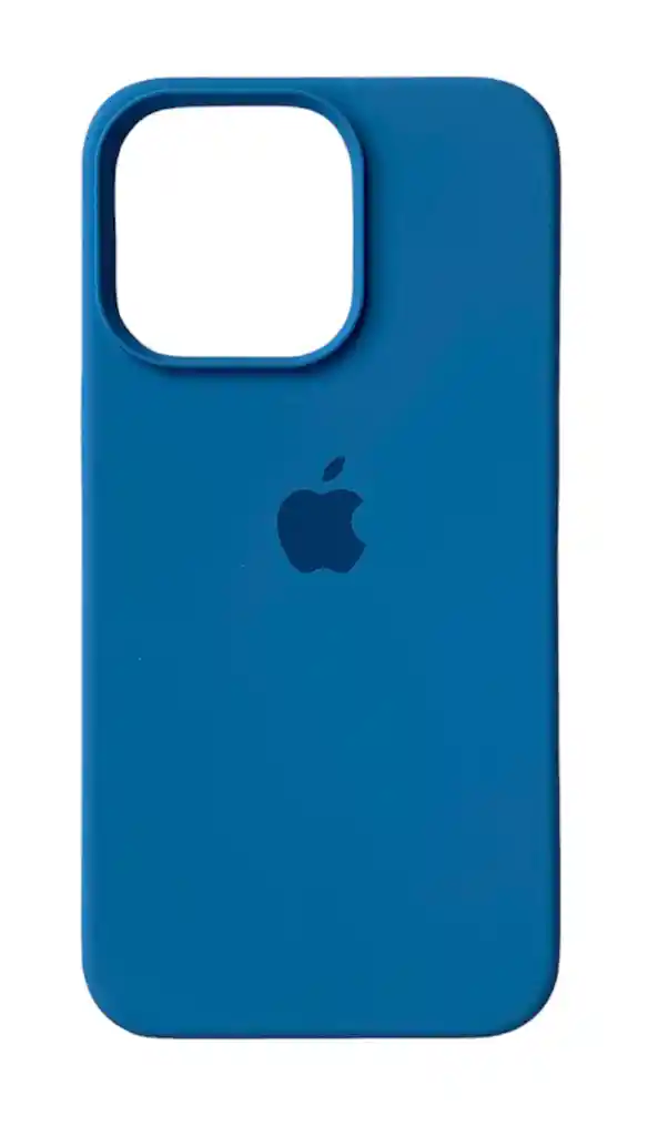 iPhone Estuche Silicone Case13 Pro Azul