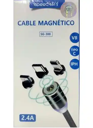 Cable Magnetico V8/tipo C/iph Speedsong Sg-388