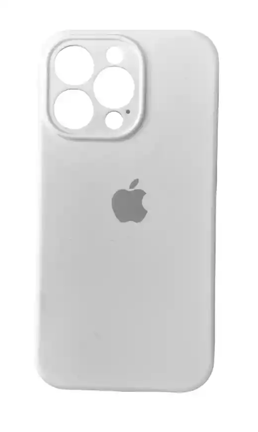 iPhone Estuche Silicone Case13 Pro Max Blanco