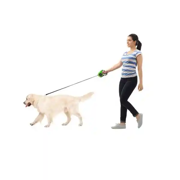 Correa Para Perro Retráctil Tradilla Razas Medianas Y Pequeñas Mascotas