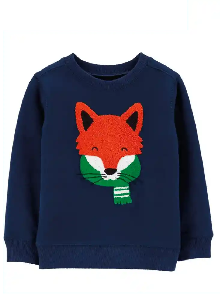 Sweater Zorrito Azul Talla 3t