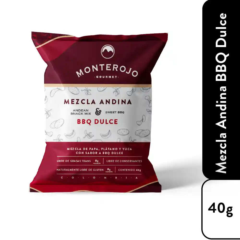   Monte Rojo  Mezcla Andina Bbq Dulce 40G 