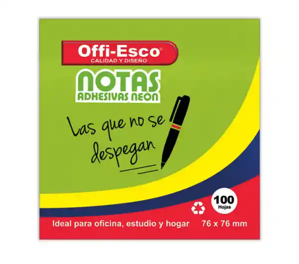 Notas Adhesivas Neon Offi-esco