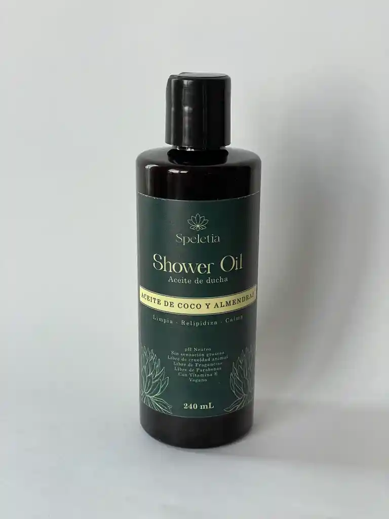 Aceite De Ducha - Shower Oil (con Aceite De Coco Y Aceite De Almendras)