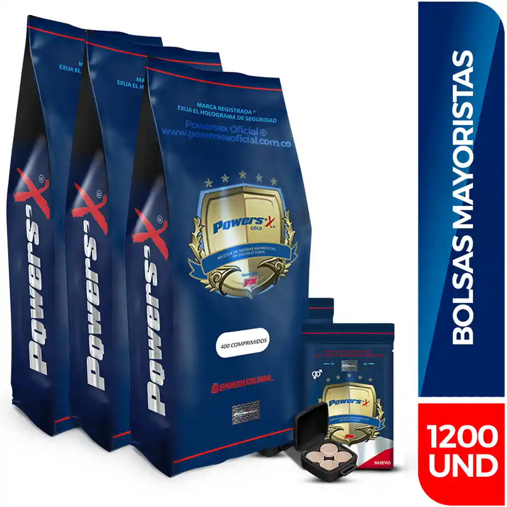   Power Sex  Bolsas X1200 Tabletas (300 Sachets) 
