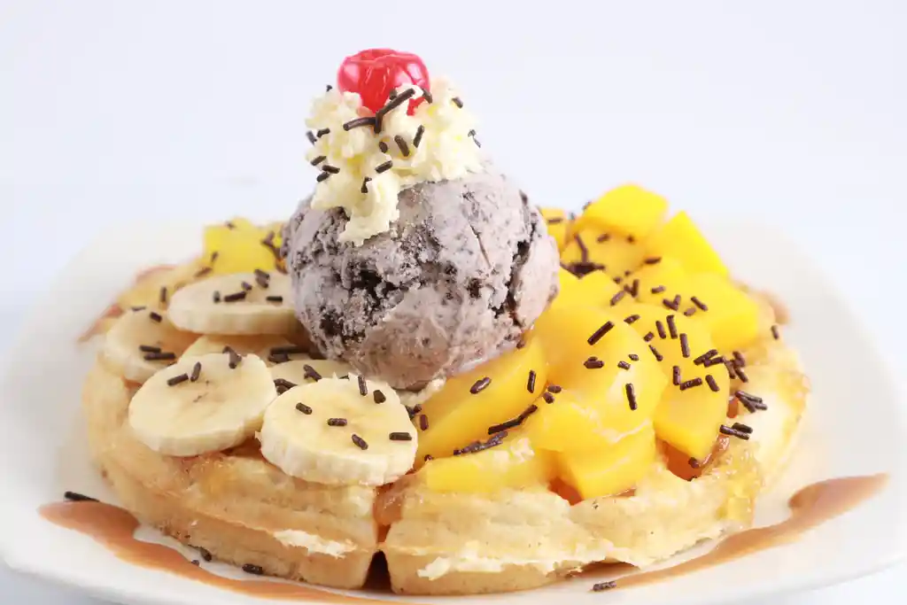 Waffle Frutos Amarillos